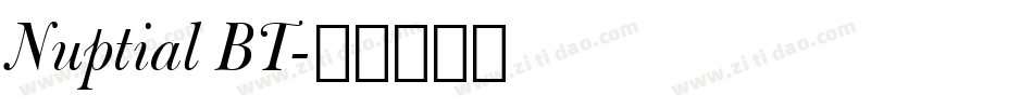 Nuptial BT字体转换